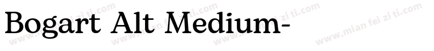 Bogart Alt Medium字体转换